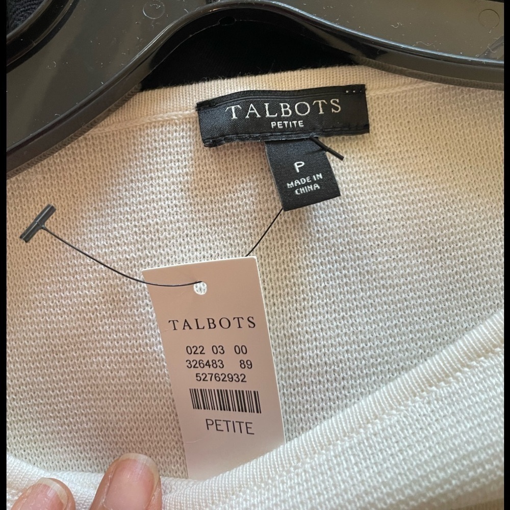 New - Talbots 3/4 sleeve sweater - Picture 2 of 4